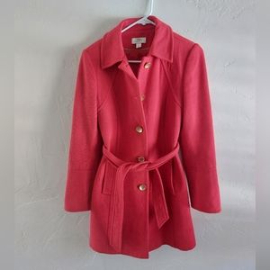 Loft wool blend top coat